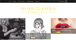 Desktop Screenshot of nosoytuestilo.com